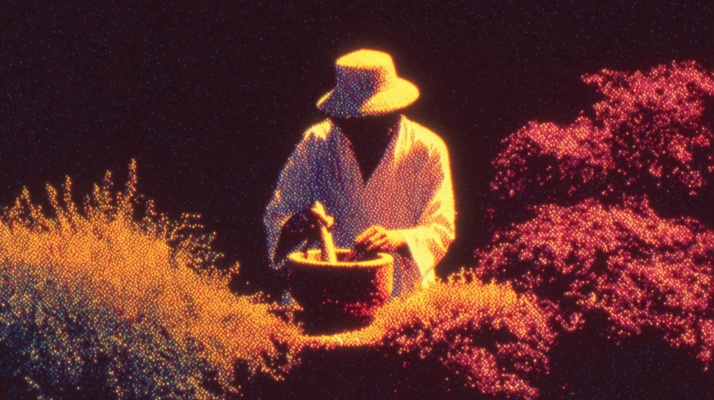 Health supplement brand illustration style hero