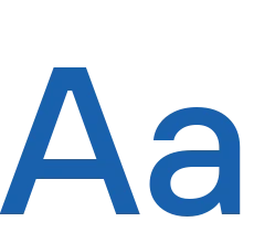 The client's grotesque, set as Aa