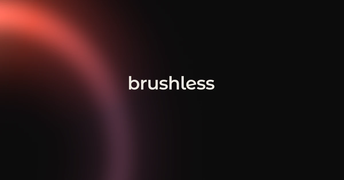 Brushless AI landing page preview