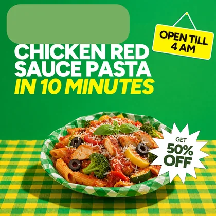 Chicken red sauce pasta