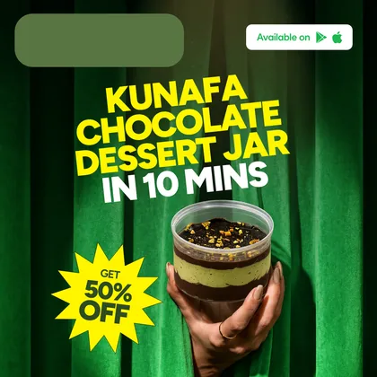Kunafa chocolate dessert jar
